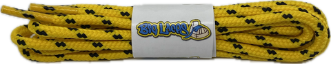 Round_Yellow_Black_Walking_Boot_Laces_4mm_wide