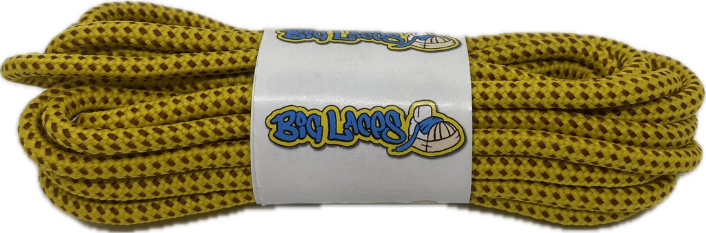 Round_Yellow_Brown_Walking_Boot_Laces_4mm_wide