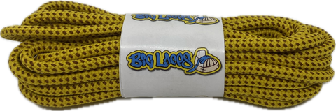 Round_Yellow_Brown_Walking_Boot_Laces_4mm_wide