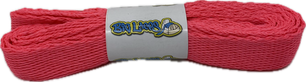 a pair of flat neon pink 20mm wide shoelaces
