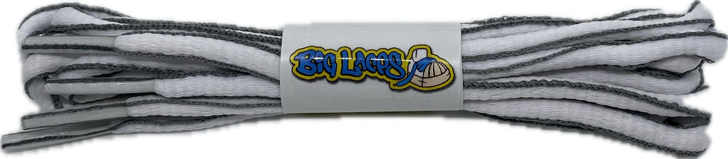 White_and_Dark_Grey_Oval_Running_Shoe_Shoelaces