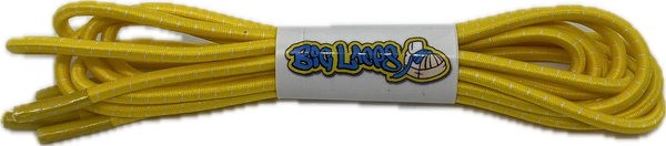 Yellow_White_Fleck_Elastic_Lock_Laces_3mm_wide