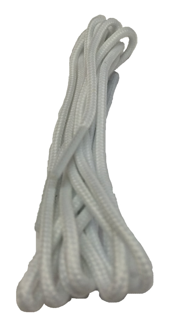 Thin White Dress Shoelaces - 2mm wide