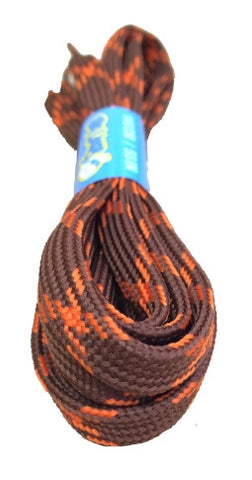 Flat Chocolate and Orange Bootlaces