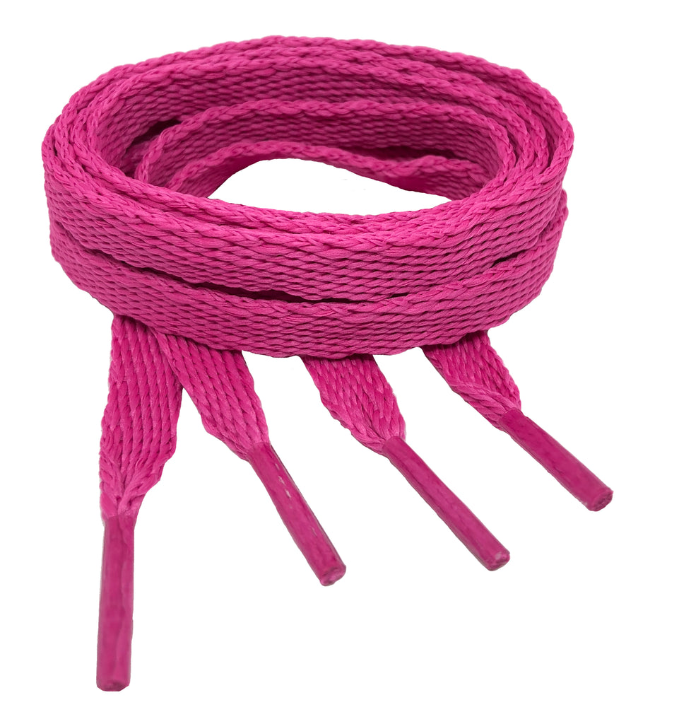 Flat Hot Berry Shoelaces - 10mm wide