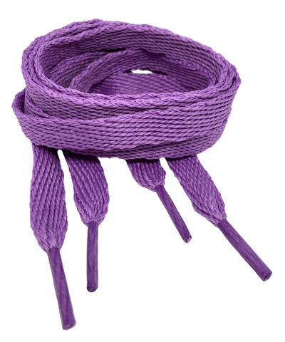 Flat Lilac Shoelaces - 10mm wide