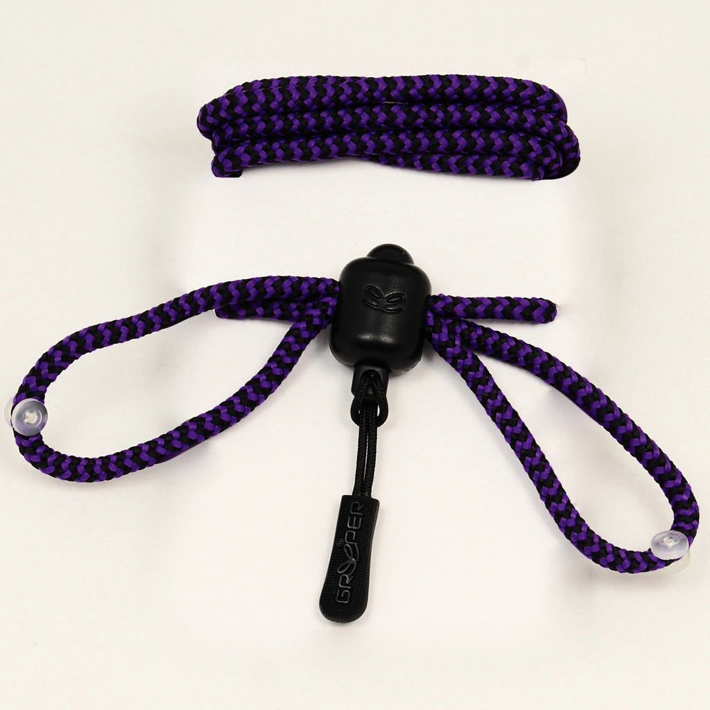 Greeper Hiker No-Tie Laces Purple Black