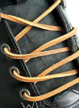Light Brown Leather Shoelaces