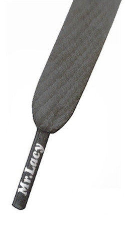 Mr Lacy Flatties - Flat Dark Grey Shoelaces