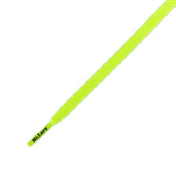 Mr Lacy Runnies Flat Neon Lime Yellow Shoelaces