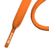Mr Lacy Slimmies - Oval Bright Orange Shoelaces