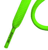 Mr Lacy Slimmies - Oval Neon Green Shoelaces