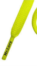 Mr Lacy Slimmies - Oval Neon Yellow Shoelaces