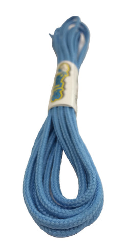 Round Azure Blue Shoelaces