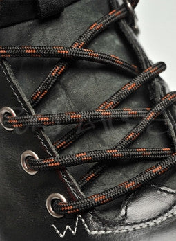 Round Black and Brown Bootlaces