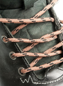 Round Coffee Brown and Black Bootlaces