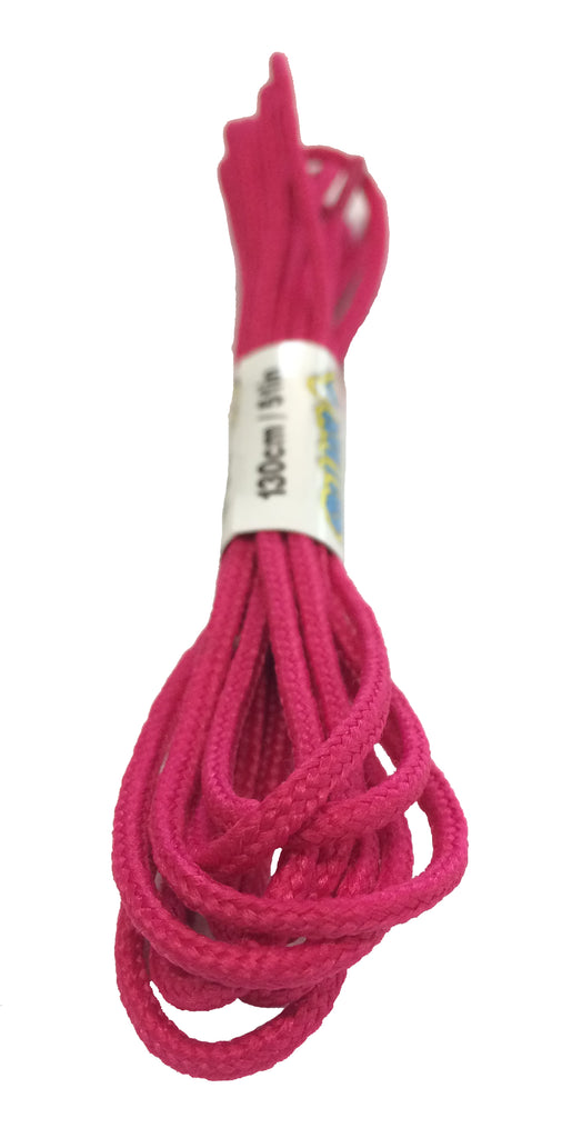 Round Hot Pink Shoelaces