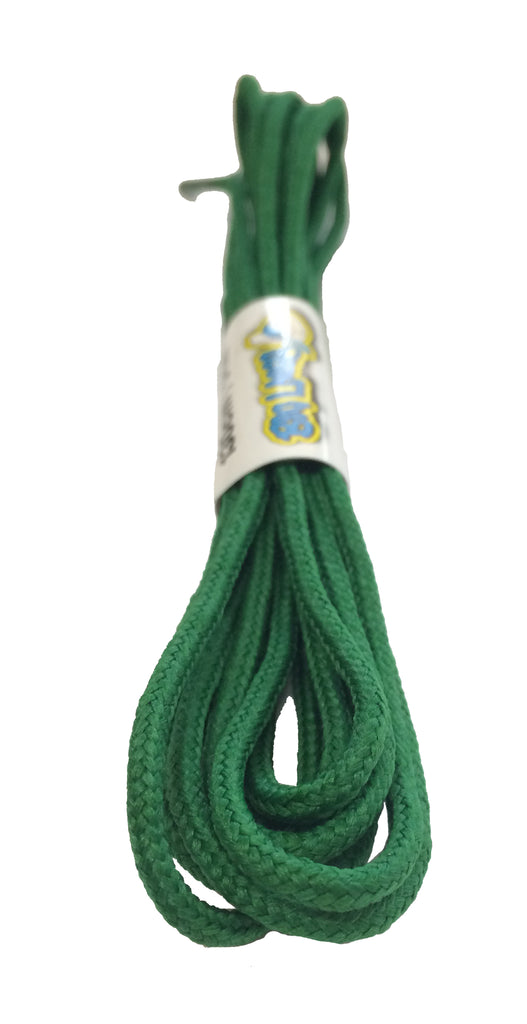 Round Kelly Green Shoelaces