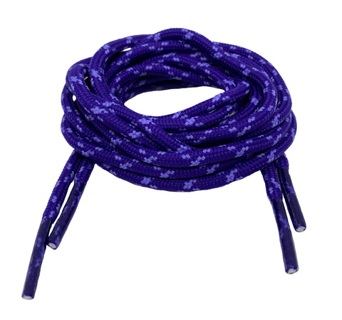 Round Purple and Lilac Bootlaces - 3mm wide