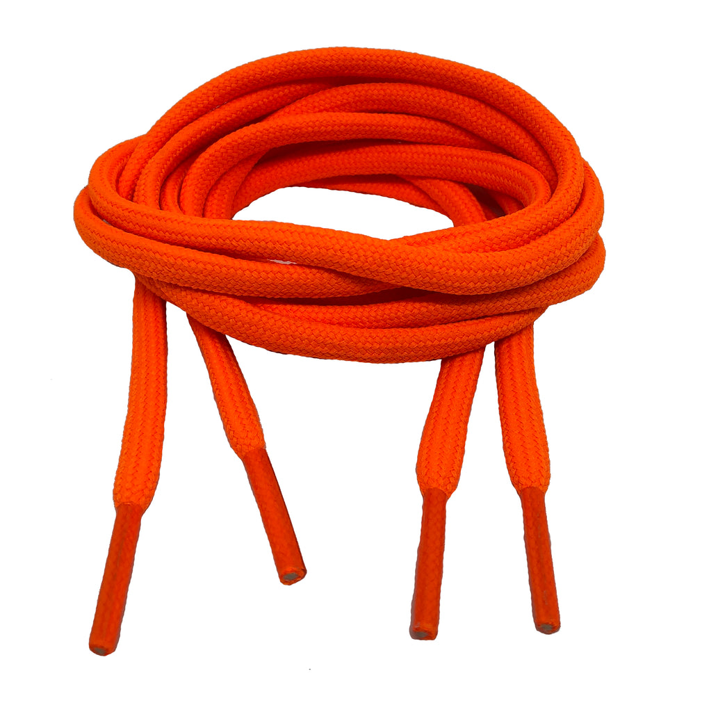 Round Neon Orange Shoelaces
