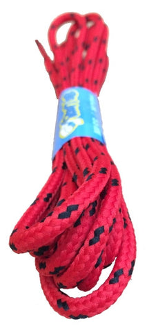 Round Red and Black Bootlaces