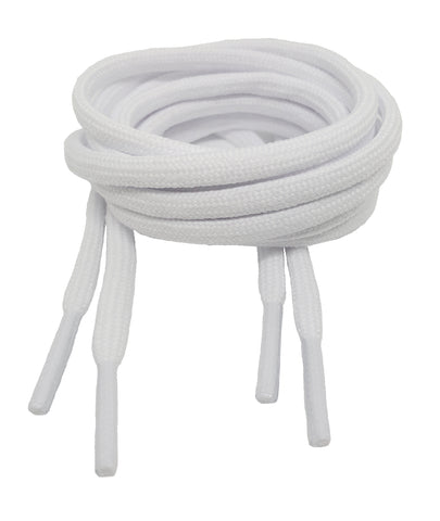 Round White 5mm wide Laces