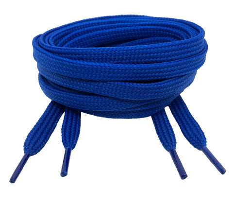 Flat Royal Blue Shoelaces