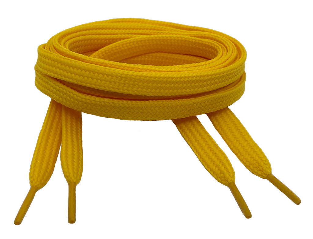 Flat Yellow Shoelaces