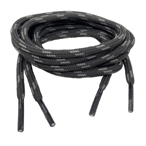 Round Grey Light Grey Laces - 5mm wide