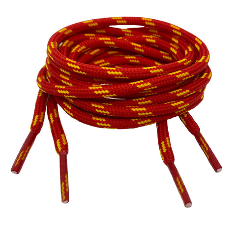Round Red Yellow Laces - 5mm wide