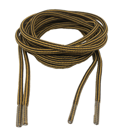 Round Strong Shoelaces/Bootlaces Mustard Brown - 4mm wide