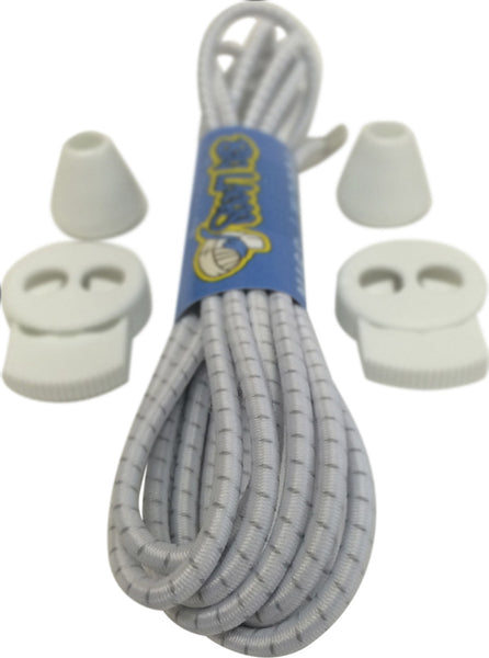 White Grey Lock Laces