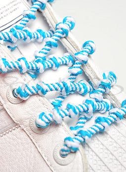 Xtenex Triathlon Blue White Shoelaces
