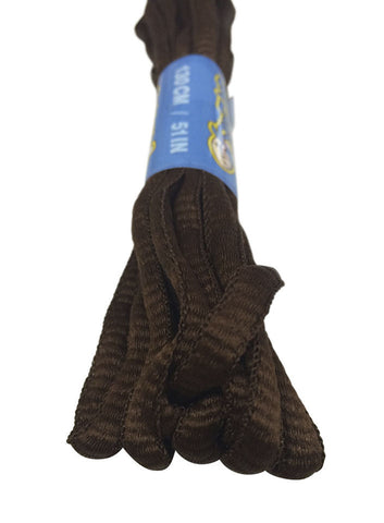 Chocolate Brown Oval Running Shoe Shoelaces