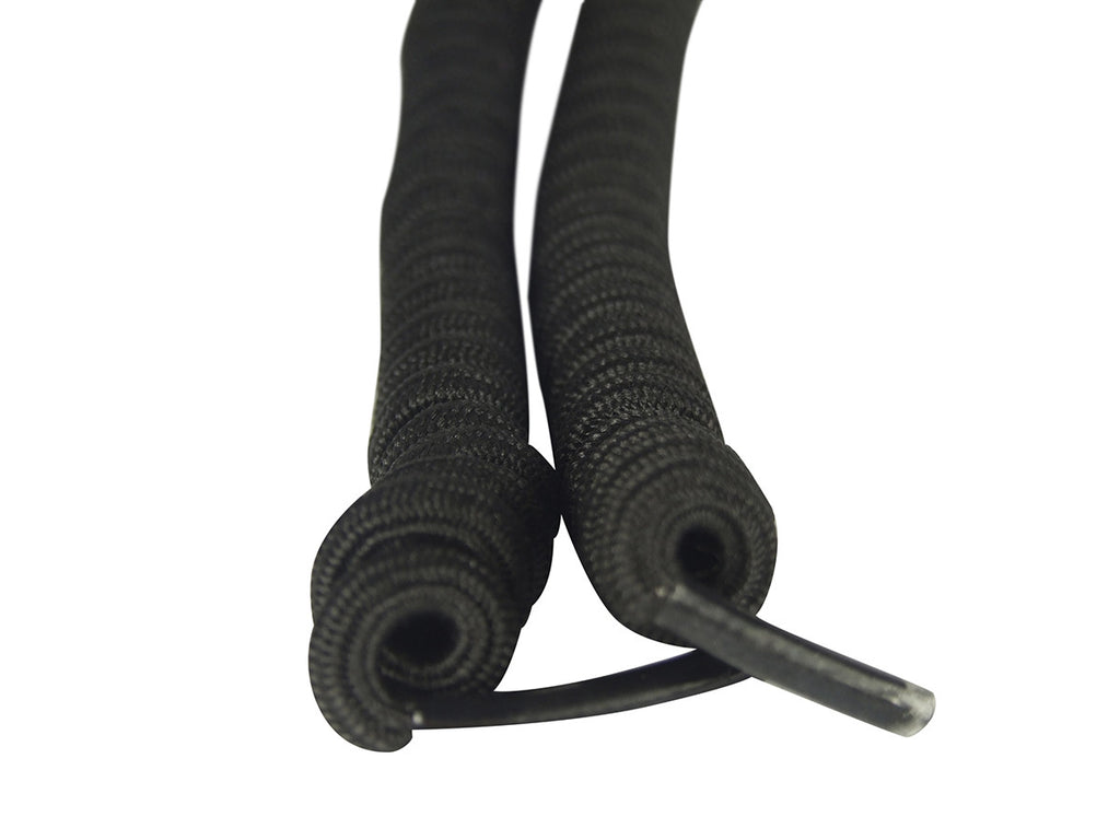 Curly Black Shoelaces