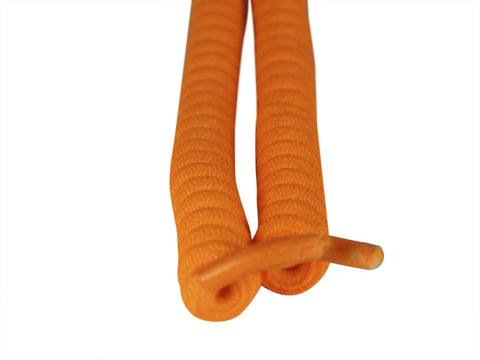 Curly Neon Orange Shoelaces