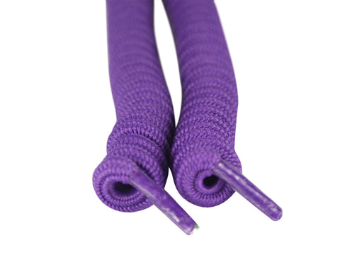 Curly Purple Shoelaces