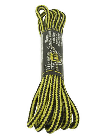Dr Martens Round Black Yellow Laces