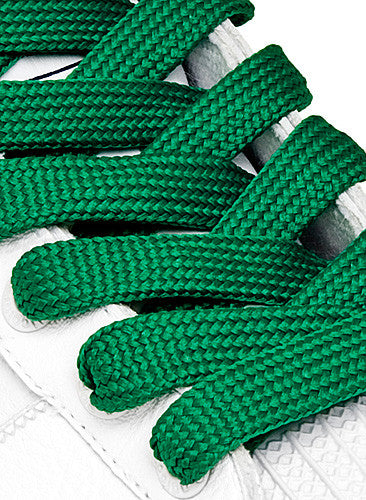 Fat Green Shoelaces - 13mm wide