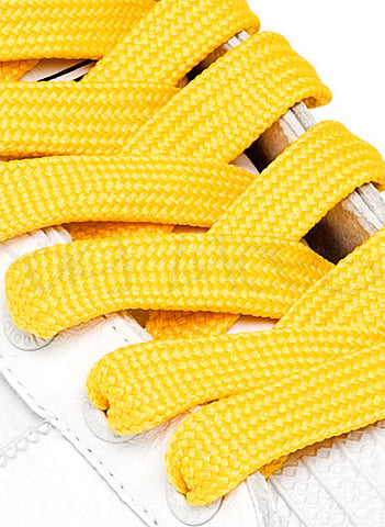 Fat Yellow Shoelaces - 13mm wide