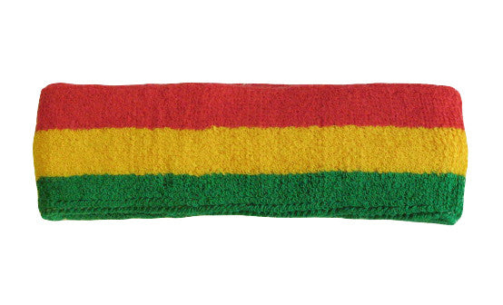 Green Yellow and Red Sports Quality Headband