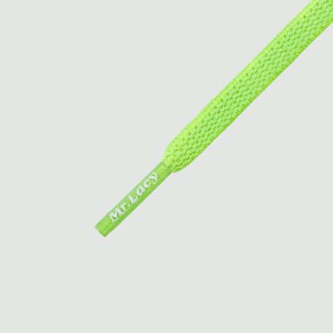 Mr Lacy Flexies Neon Green Shoelaces