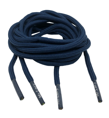 Mr Lacy Roundies - Round Navy Blue Shoelaces - 5mm wide