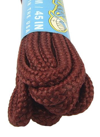Round Maroon Shoe Boot Laces