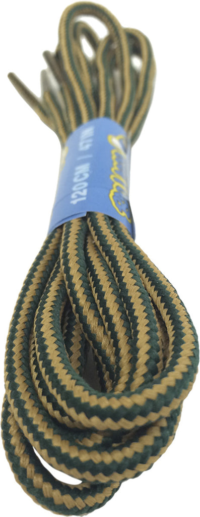 Round Green Gold Bootlaces