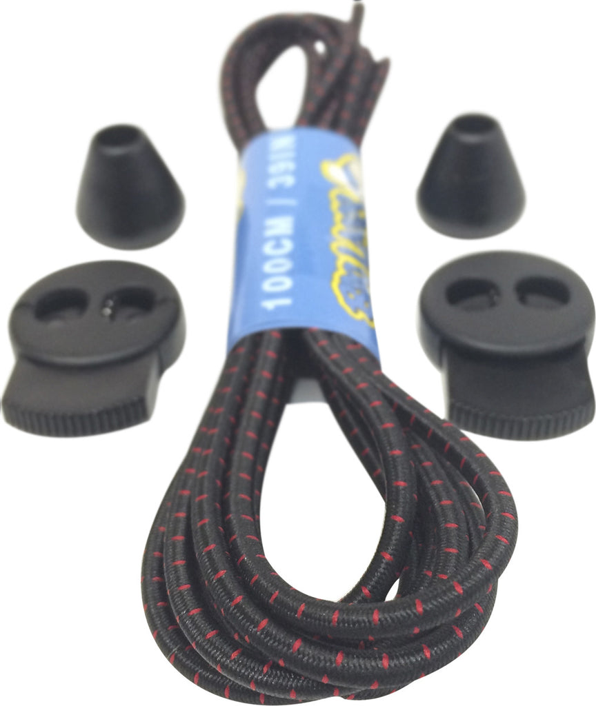 Black Red Lock Laces