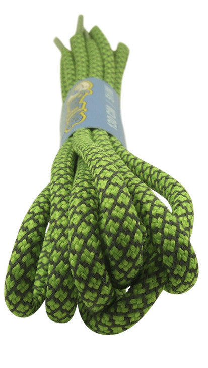 Rope Style Round Neon Green Laces