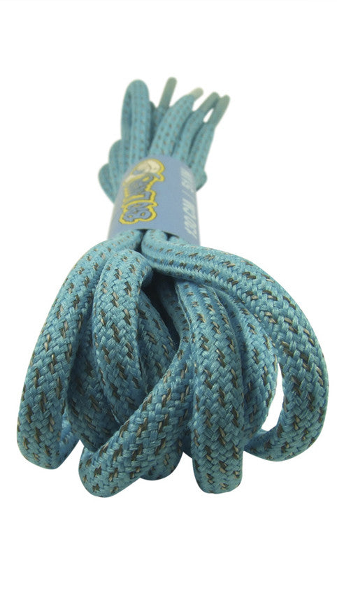 Rope Style Round Light Blue Laces
