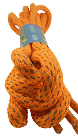 Rope Style Round Neon Orange Laces