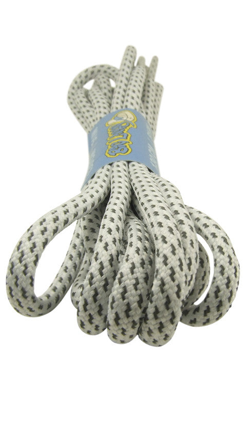 Rope Style Round White Laces